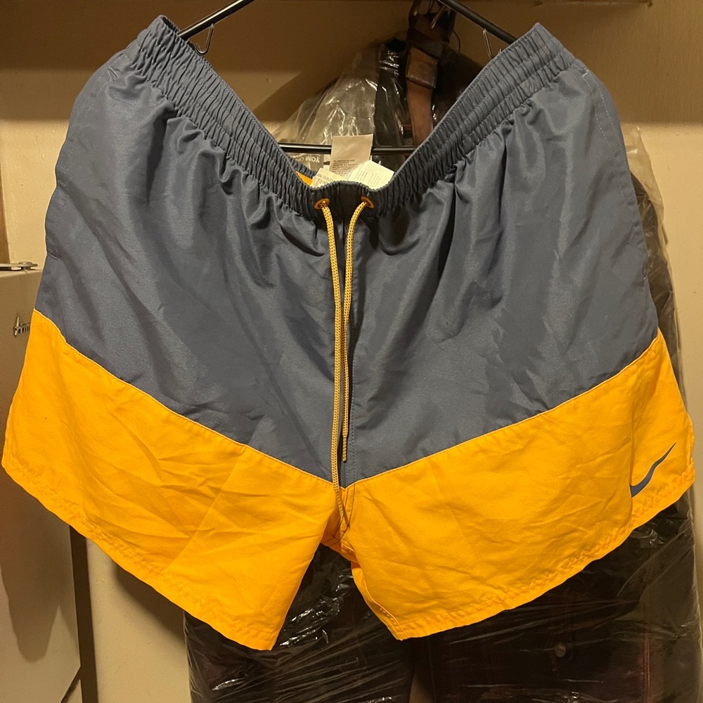 Nike Men's Swim trunks in Blue and Yellow